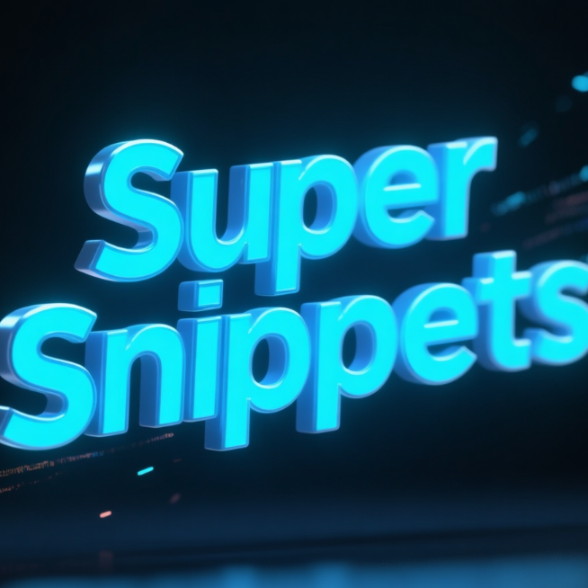 super code snippets